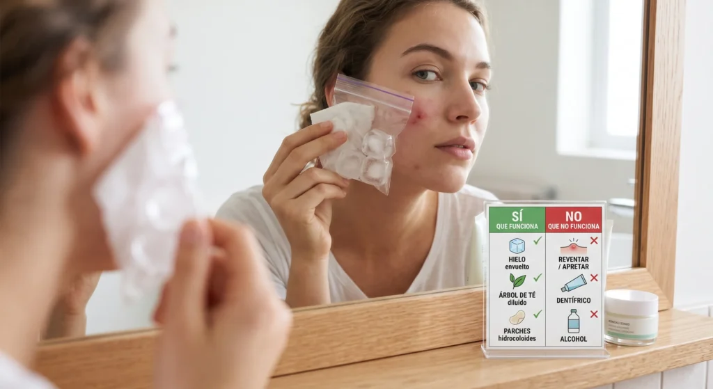 Cómo bajar la inflamación de un grano: qué funciona y qué no